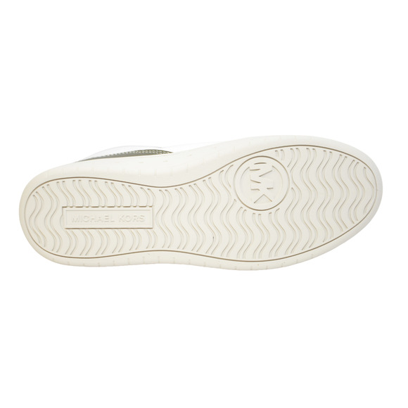 Michael Kors Shea Mid High Top Two-Tone Faux Leather Sneaker Olive/Green $225Nib - Picture 7 of 7